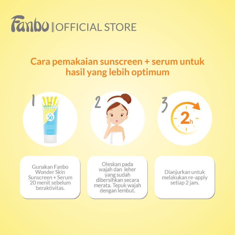 FANBO Wonder Skin Sunscreen &amp; Serum | SPF 50 PA++++