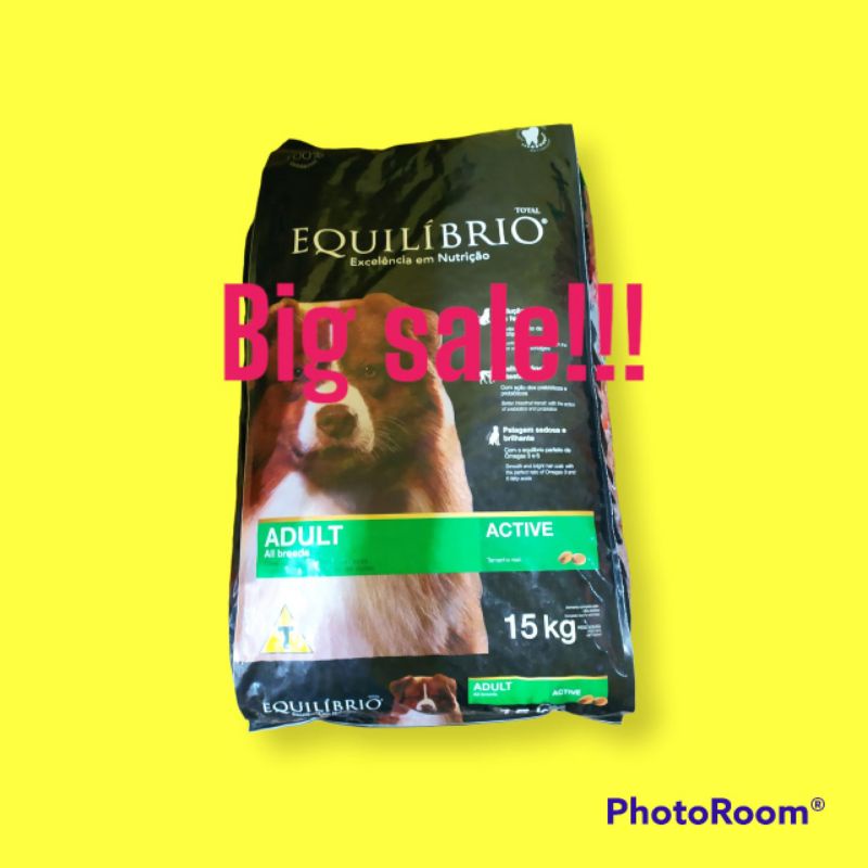 EQUILIBRIO DOG FOOD ADULT 15KG KARGO MAKANAN ANJING