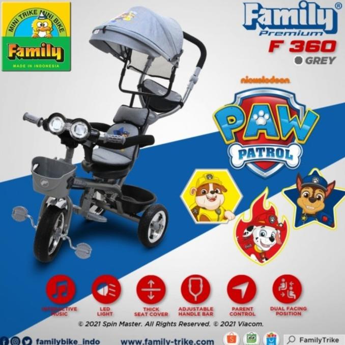 Sepeda Anak Roda Tiga Family F 360H F360 F360H #Original