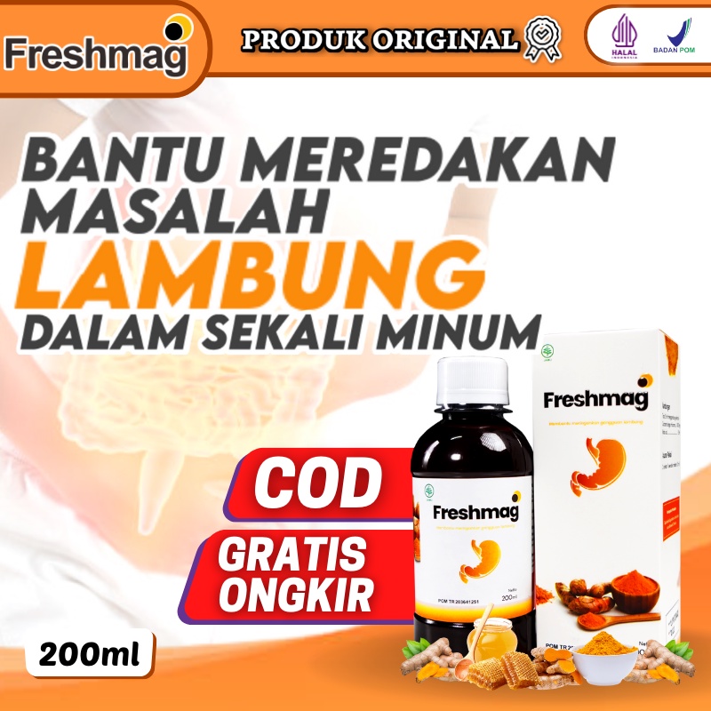 FRESHMAG - Madu Herbal 3x Lebih Efektif Atasi Masalah Asam Lambung Maag GERD Magh Obat Lambung Asli 