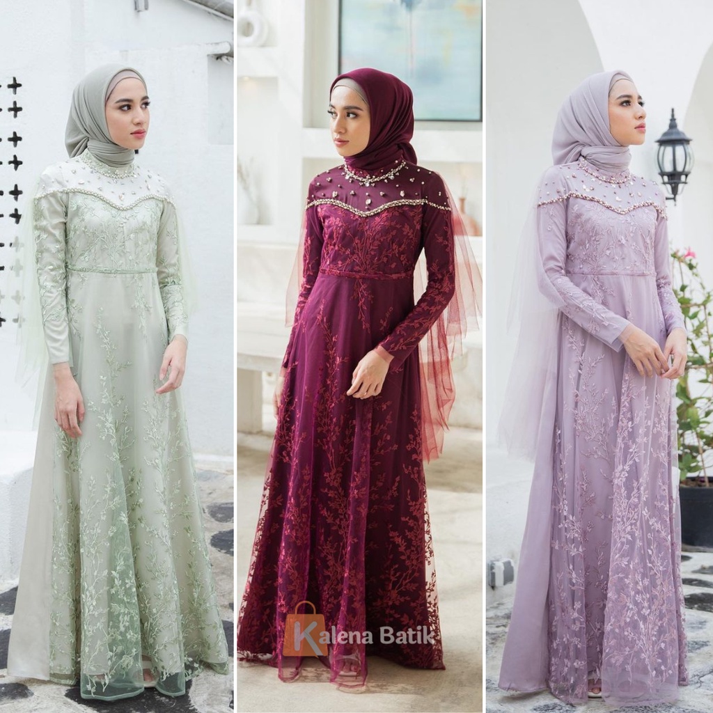 GAMIS TERLARIS BRUKAT NAMIRA / GAMIS FASHION REMAJA/GAMIS PESTA KONDANGAN NIKAHAN SIZE S M L XL