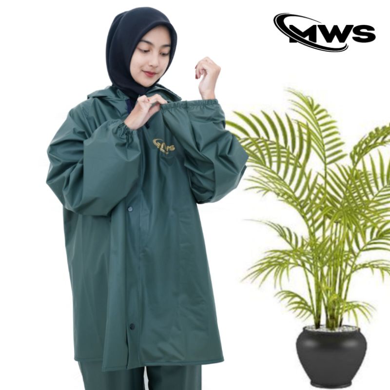 Jas Hujan MWS uk M-L-XL-XXL untuk pria dan wanita DEWASA