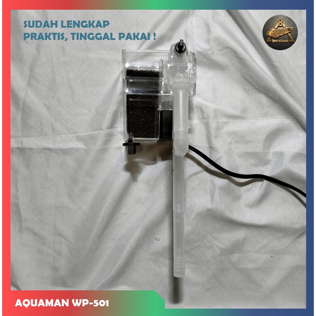 {AQUAMAN  WP 501} FILTER GANTUNG AQUASCAPE AQUAMAN WP 501 KUALITAS TERBAIK FILTER GANTUNG AQUARIUM KECIL FILTER AQUASCAPE MINI HANG ON FILTER HIKARI SEKELAS DENGAN FILTER GANTUNG AMARA