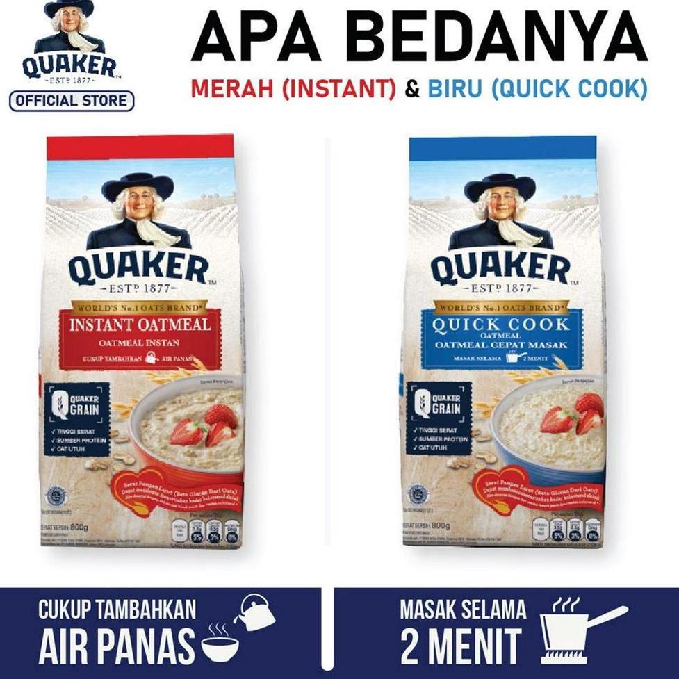 

➺Terbaru✱➺ Quaker Instant Oatmeal 1200 gr - Twin Pack 71