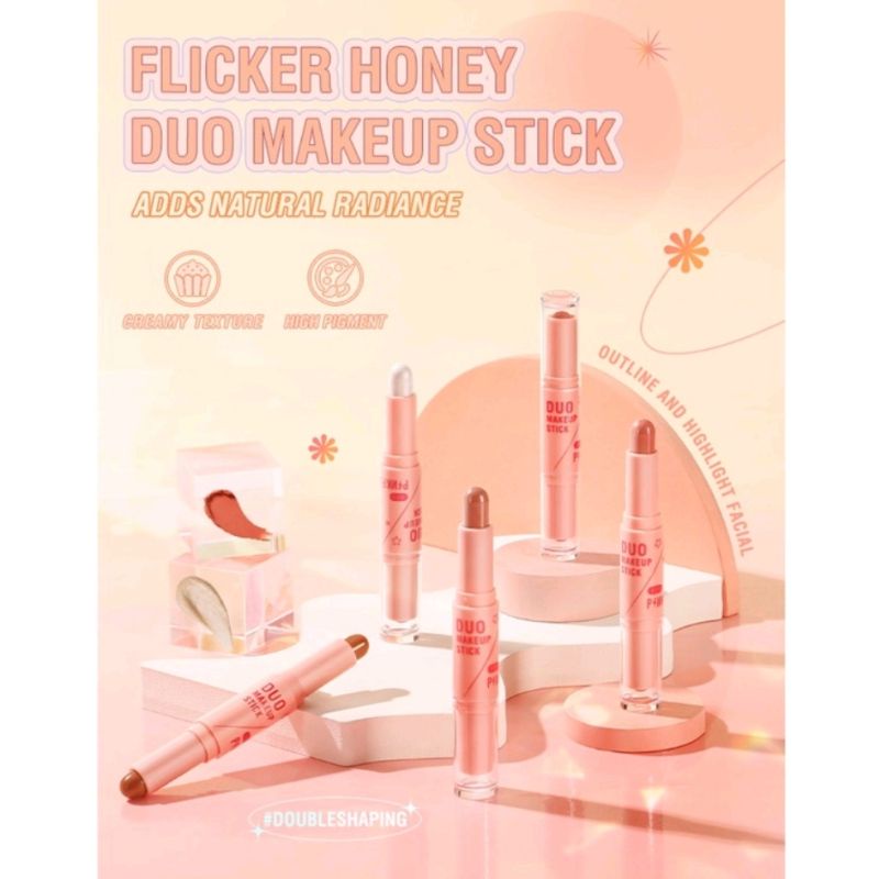 PINKFLASH Contour And Highlighter Stick 2in1 Contour Stick Pinkflash Highlighter Stick Pinkflash Con