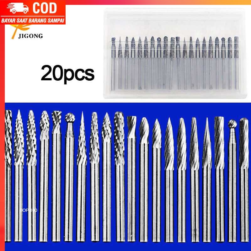 ( 100% BARANG ORI ) JIGONG Mata Bor Tungsten Carbide Drill Bit 3mm 20 PCS - JIG-TR008