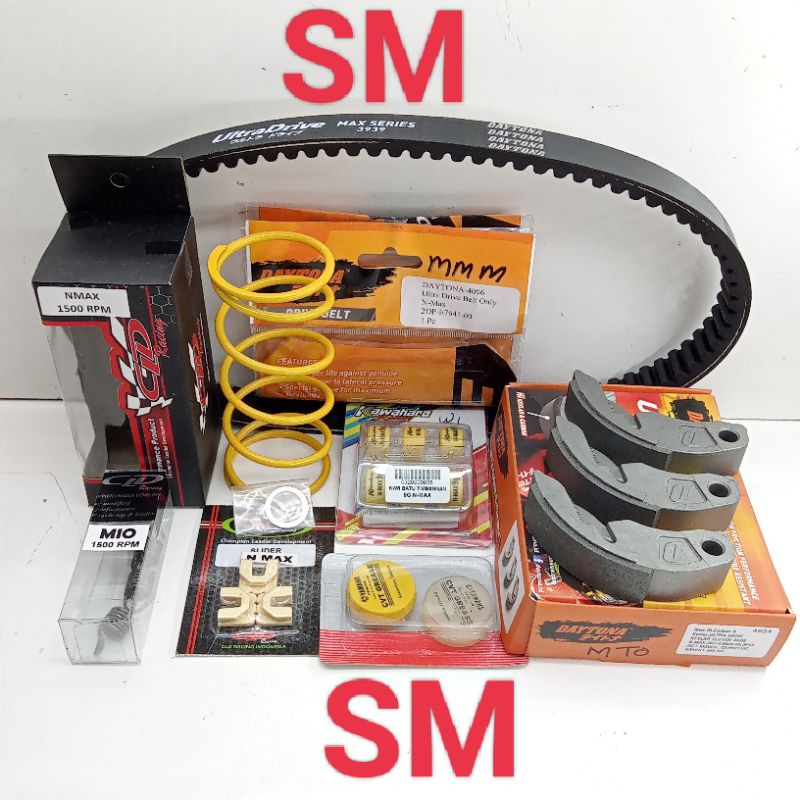 PAKET CVT PAKET KIRIAN Daytona NMAX, AEROX, LEXI Roller Kawahara, Per Cvt&Per Ganda CLD Racing.