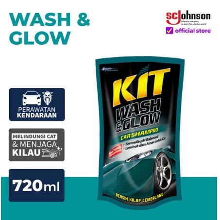 Kit Wash And Glow Car Shampoo Refill 720ml