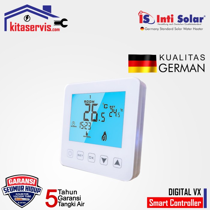 Inti Solar VX Digital Controller untuk Water Heater