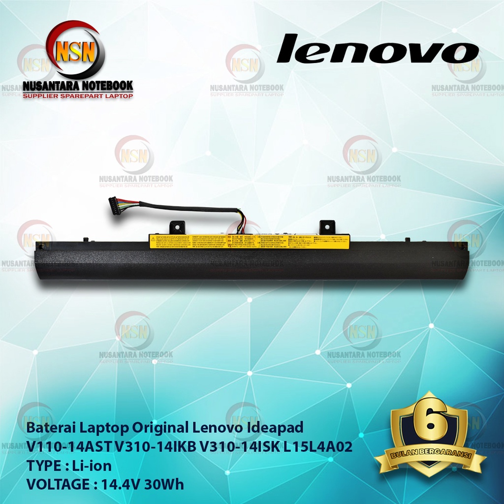 Baterai Original Lenovo Ideapad V110-14AST, V310-14IKB, V310-14ISK