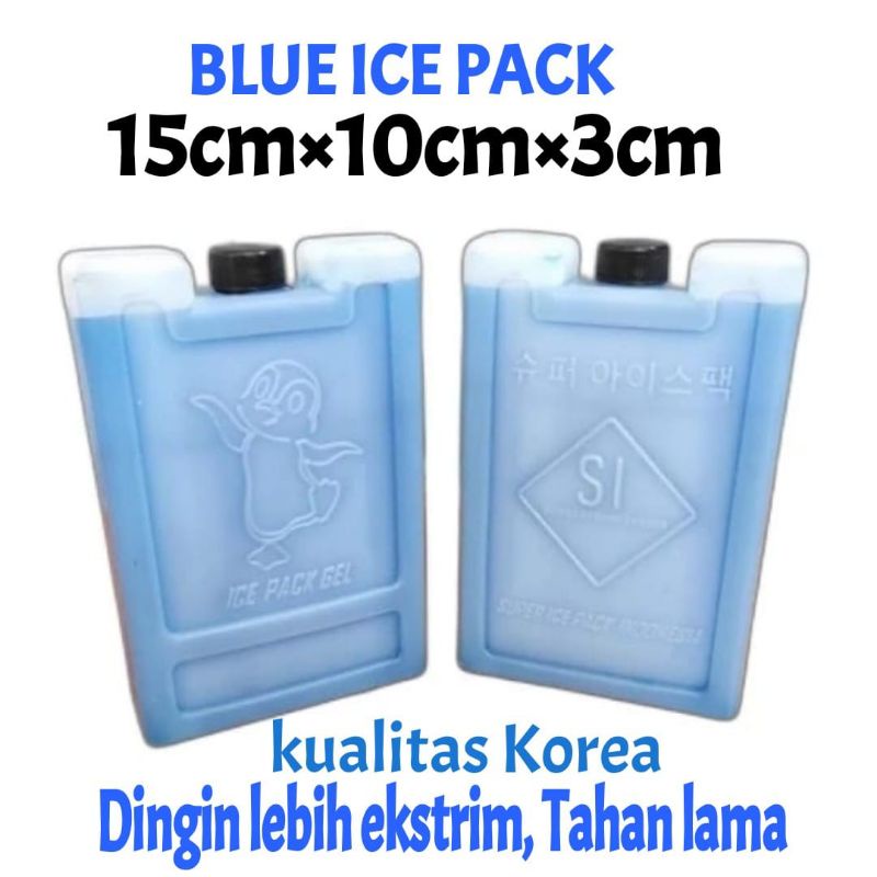 ice pack blue 15×10×3cm Ice Gel Thermafreeze Untuk Pendingin Air Cooler box Cooler bag Asi dan Kipas Angin AC ice gel Pendingin ruangan