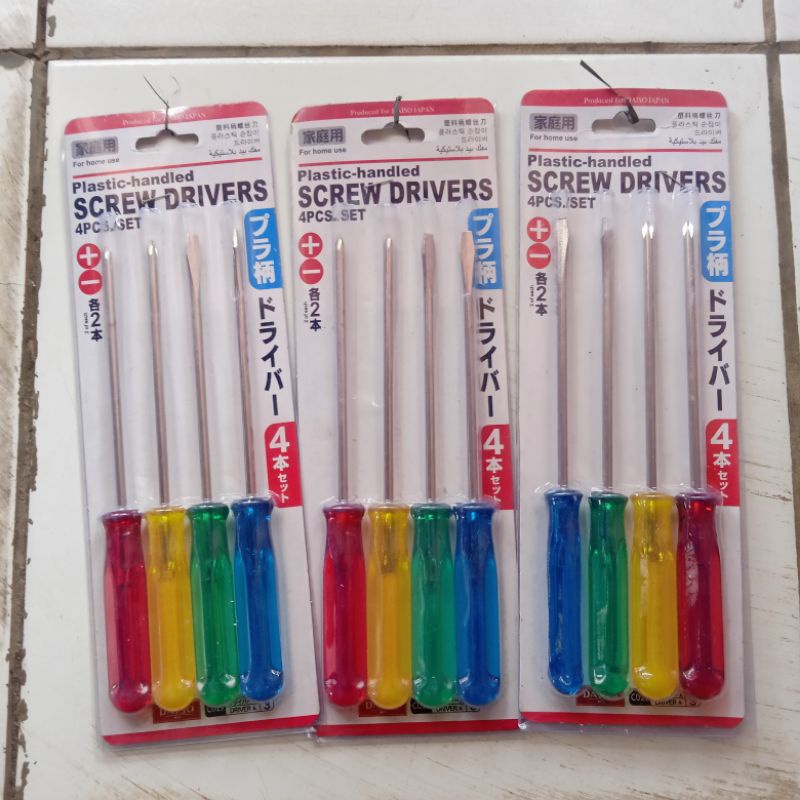 OBENG MIN PLUS (- +) 4 SET