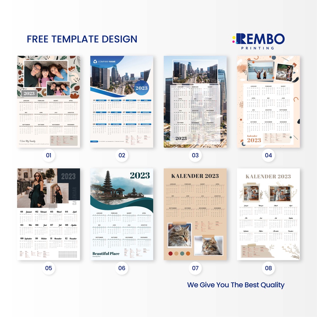 Kalender Dinding Custom Foto 2023 / Cetak Kalender Dinding Foto