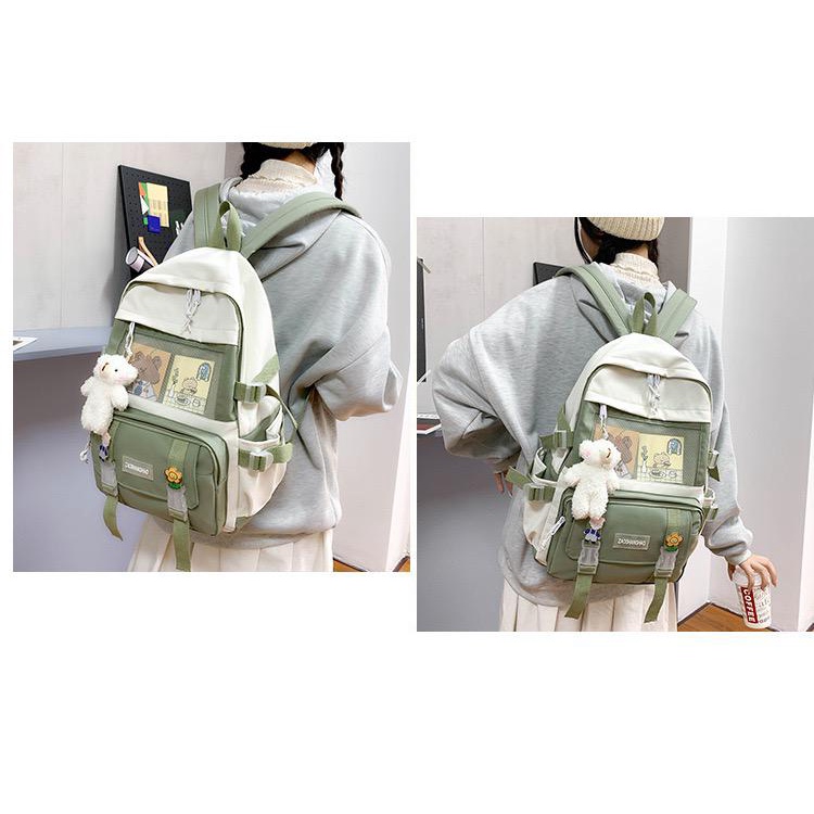 EL 4517 RISCE TAS RANSEL IMPORT WANITA CEWEK PEREMPUAN JAKARTA BATAM SEKOLAH SD SMP SMU KULIAH KURSUS LES