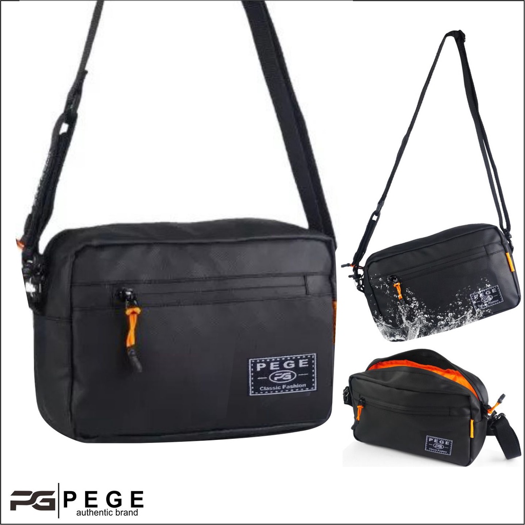 Tas Selempang Bahu Pria PEGE Vernon Premium Bahan Waterproof - PG 8943