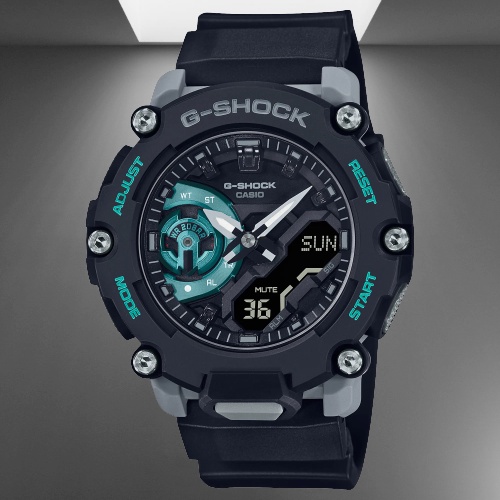 JAM TANGAN PRIA GSHOCK CASIO GA 2200 DUAL TIME / JAM TANGAN PRIA