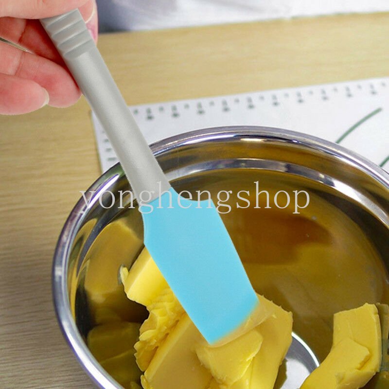 Silikon Scrapers Kue Krim Spatula Pasta Pencampuran Alat Pengaduk Mentega Kuas Kue Adonan Mengikis Dapur DIY Pastry Baking Tool