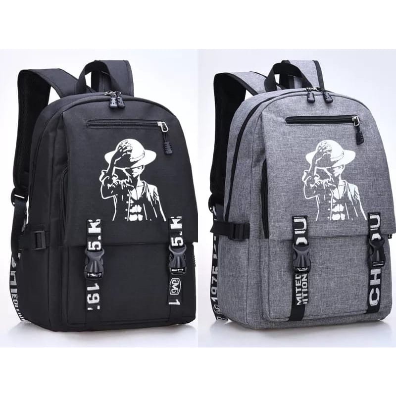 TAS RANSEL ANAK SEKOLAH KAPASITAS BESAR UNTUK SD SMP SMA KULIAH KARAKTER ONE PIECE