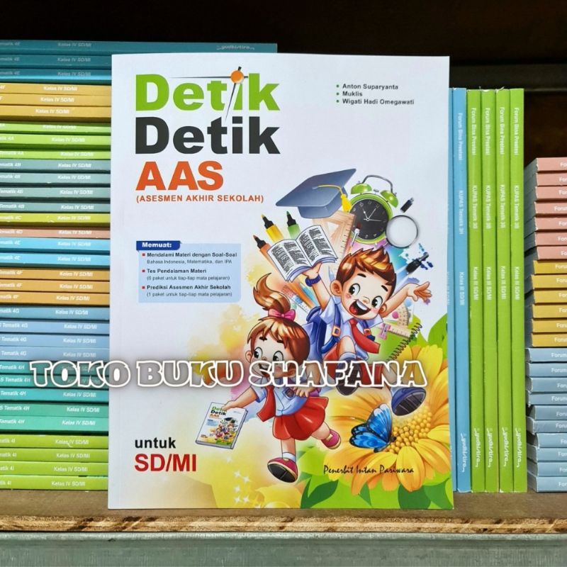 Buku Soal Detik Detik AAS SD/MI Intan Pariwara Plus Kunci Jawaban - Asesmen Akhir Sekolah