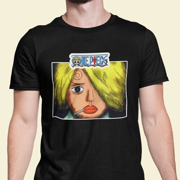 Baju Kaos Karakter One Piece Drip Fake Sanji
