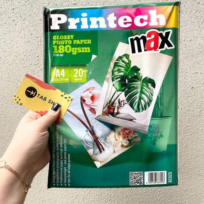 

Kertas Foto / Photo Paper PRINTECH Glossy MAX A4 180g