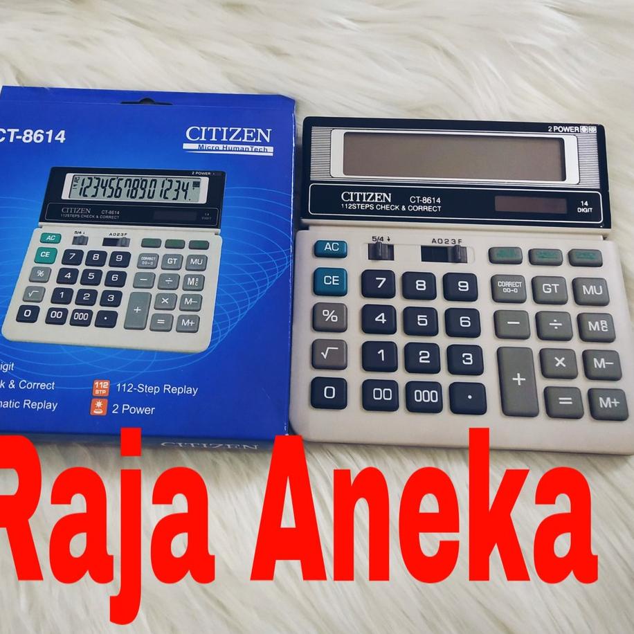 

New Kalkulator Citizen Ct 8614 . Kalkulator Citizen 14 Digit Calculator dengan 000 tiga nol 0 CT8614