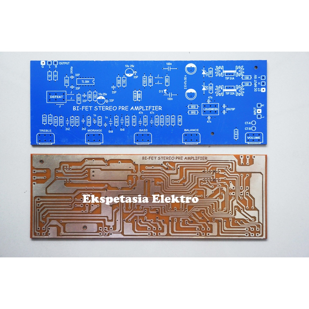 PCB BI-FET Stereo Pre Amplifier