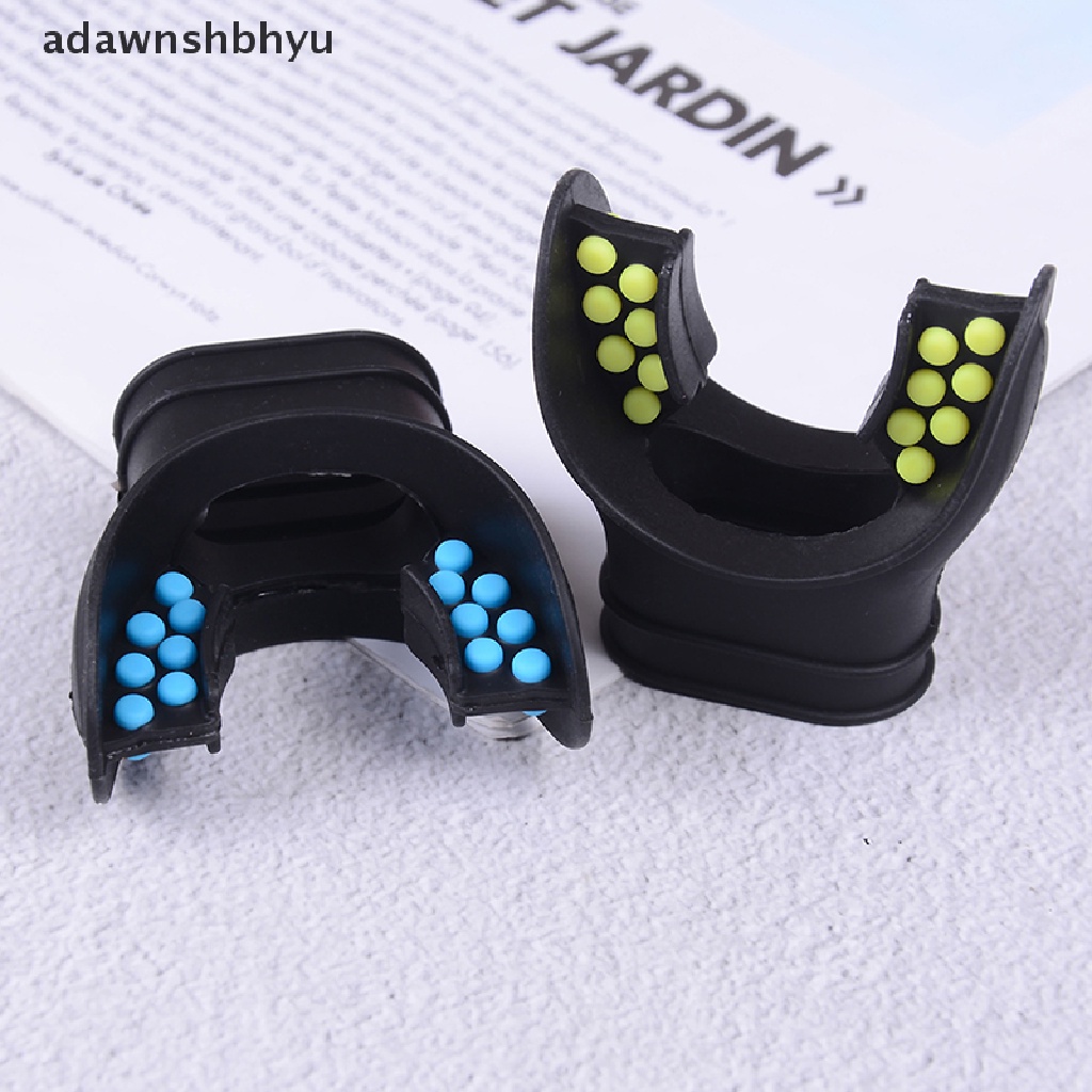 Adawnshbhyu Scuba diving silicone Dengan tab Warna Pengganti regulator snorkel Pas mouth piece ID