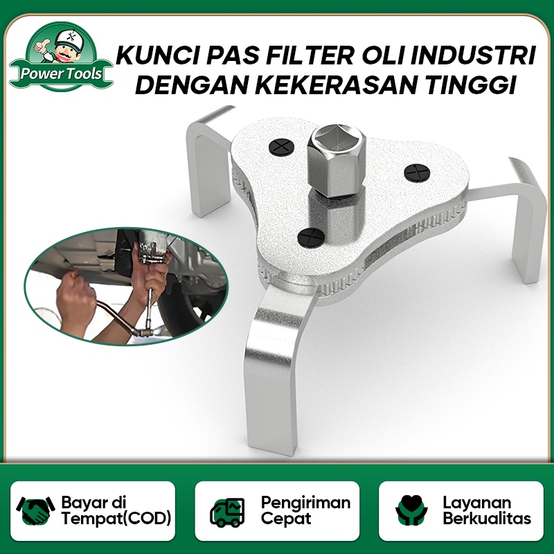 ISKU Kunci Filter Oli Universal 1/2'' Dan 3/8'' Two Way Oil Filter 55-110mm Oil Filter Wrench