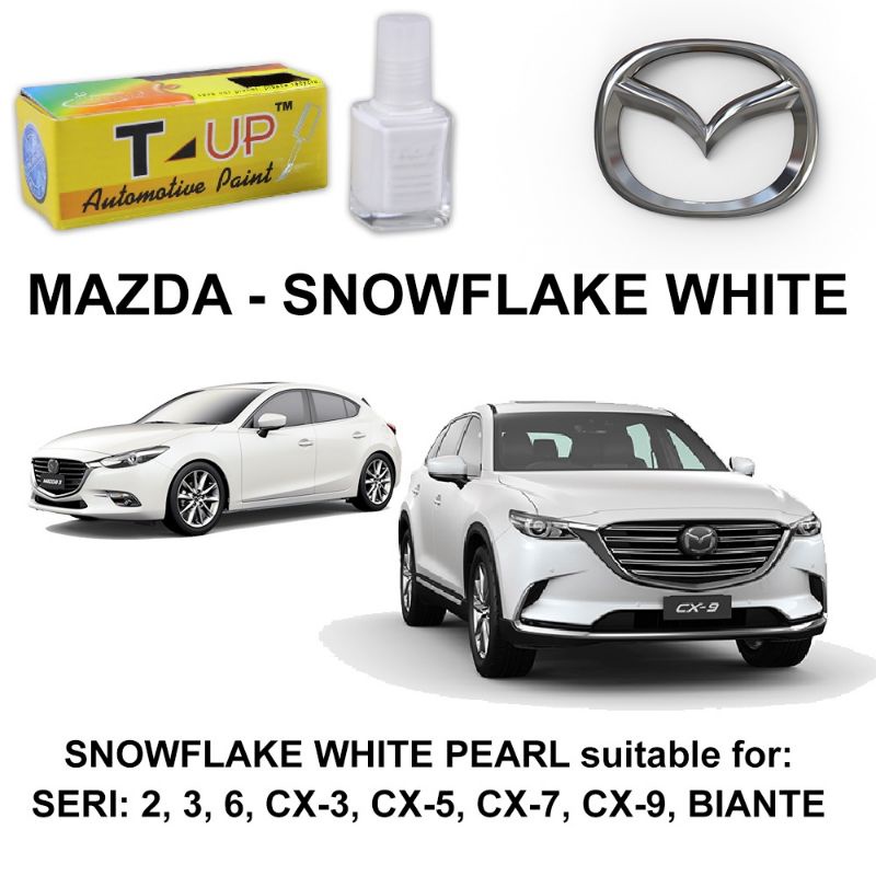 T-UP CAT OLES MAZDA SNOWFLAKE WHITE CAT CAT SNOWFLAKE WHITE MAZDA SAMPLE CAT PUTIH MAZDA PUTIH