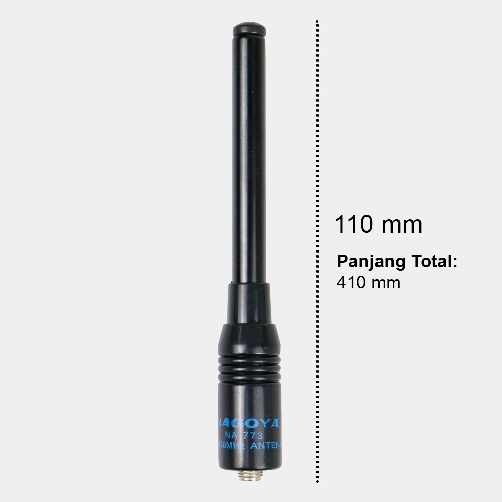 NAGOYA Antena NA-773 SMA-F for Taffware Pofung Baofeng BF-UV5R BF-UV5RE BF-UV82 UFO-1 - Black