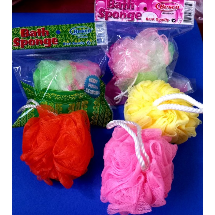 spons mandi/shower puff besar