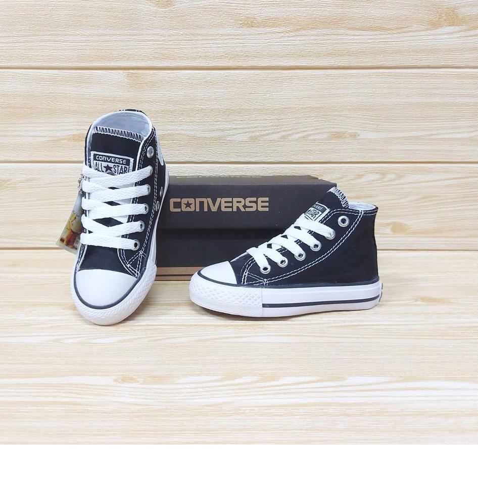 ➩↓✮≛ SEPATU SEKOLAH ANAK PEREMPUAN SD CONVERSE ALLSTAR WARNA HITAM WANITA PRIA ANAK LAKI-LAKI COD ()