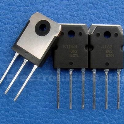 J162 K1058 ORIGINAL Sepasang Power Transistor Mosfet Japan 50W OCL Amplifier
