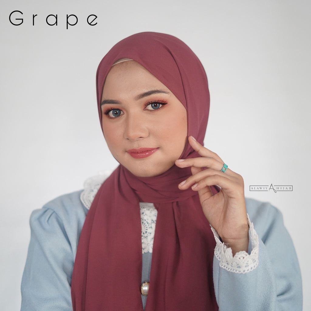 Alawiyahijab - Lira Pashmina (185cmX75cm) Basic Pashmina Panjang Ceruty Babydoll