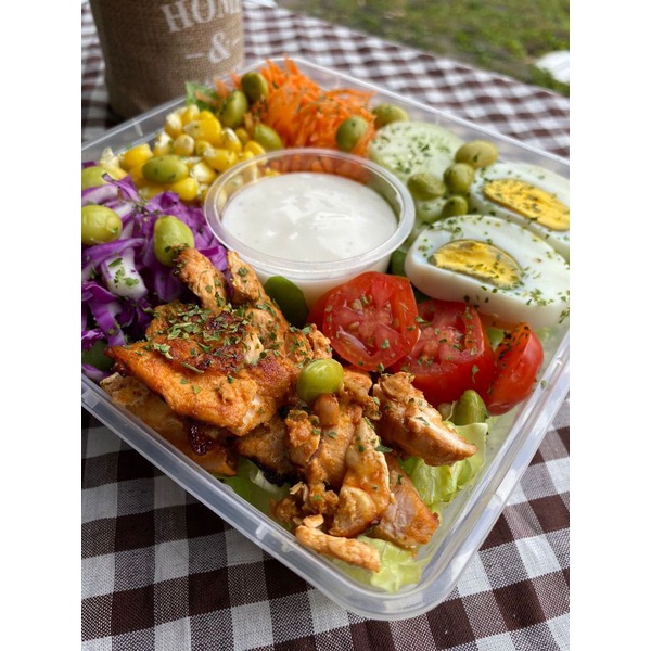 

salad fresh sayur/dressing/Roasted chicken