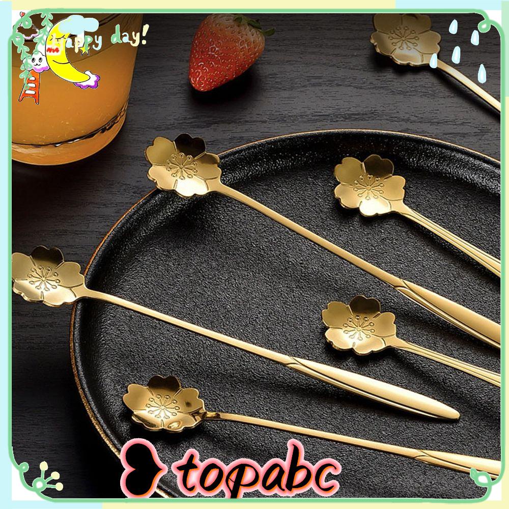 Top Tea Coffee Spoon High Quality Bunga Sakura Gagang Keramik Sendok Garpu Gula