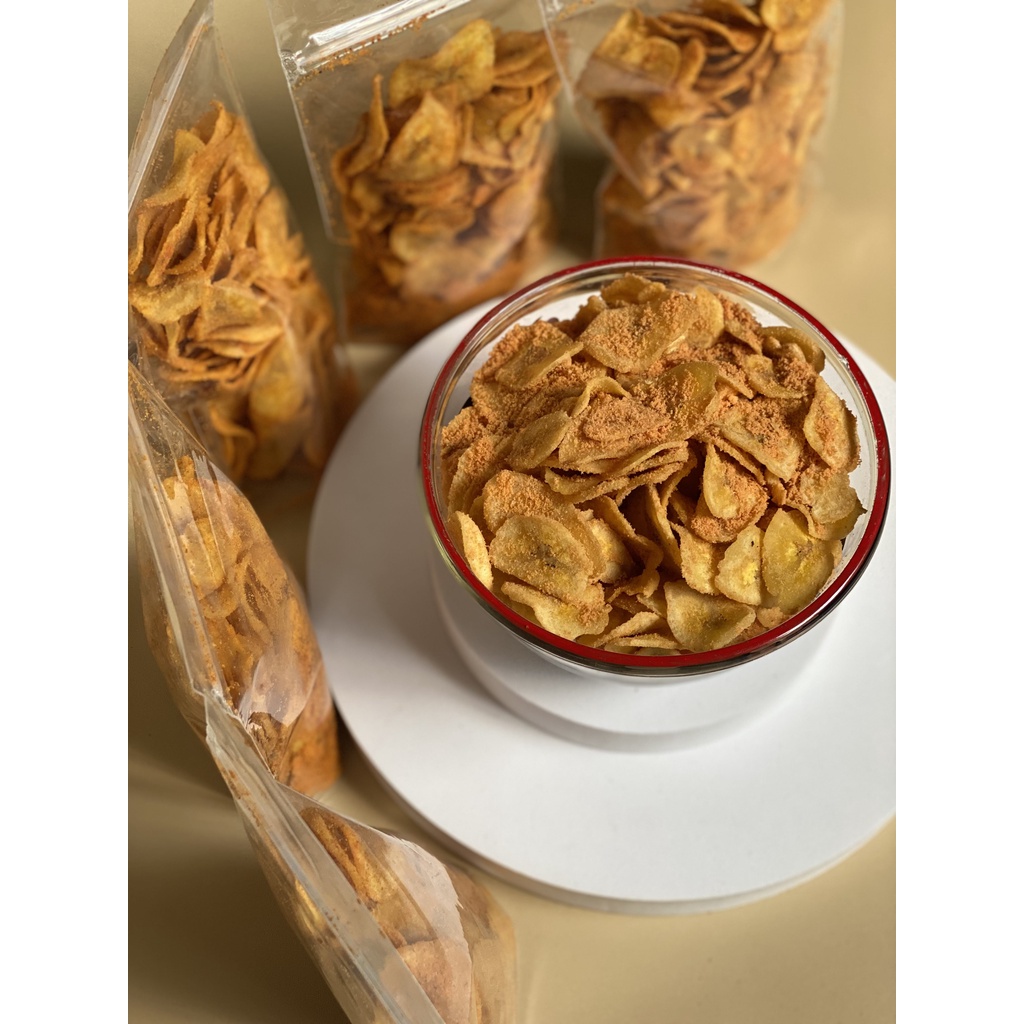 

1/2 kg - Keripik Pisang Gurih - Keripik Pisang Ibuk