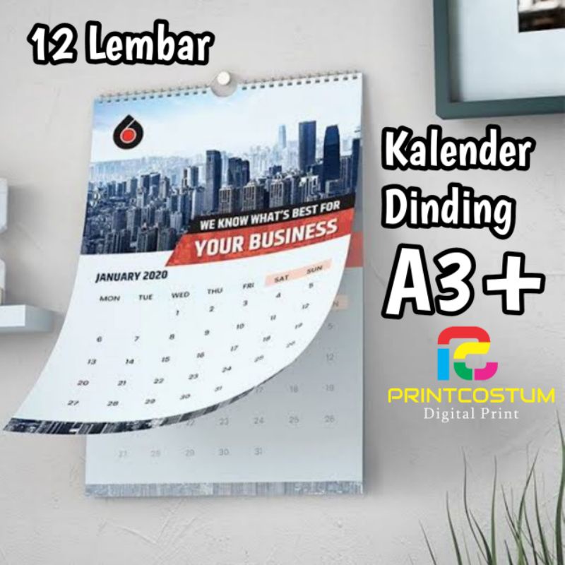 

Kalender A3+Isi 12 lembar