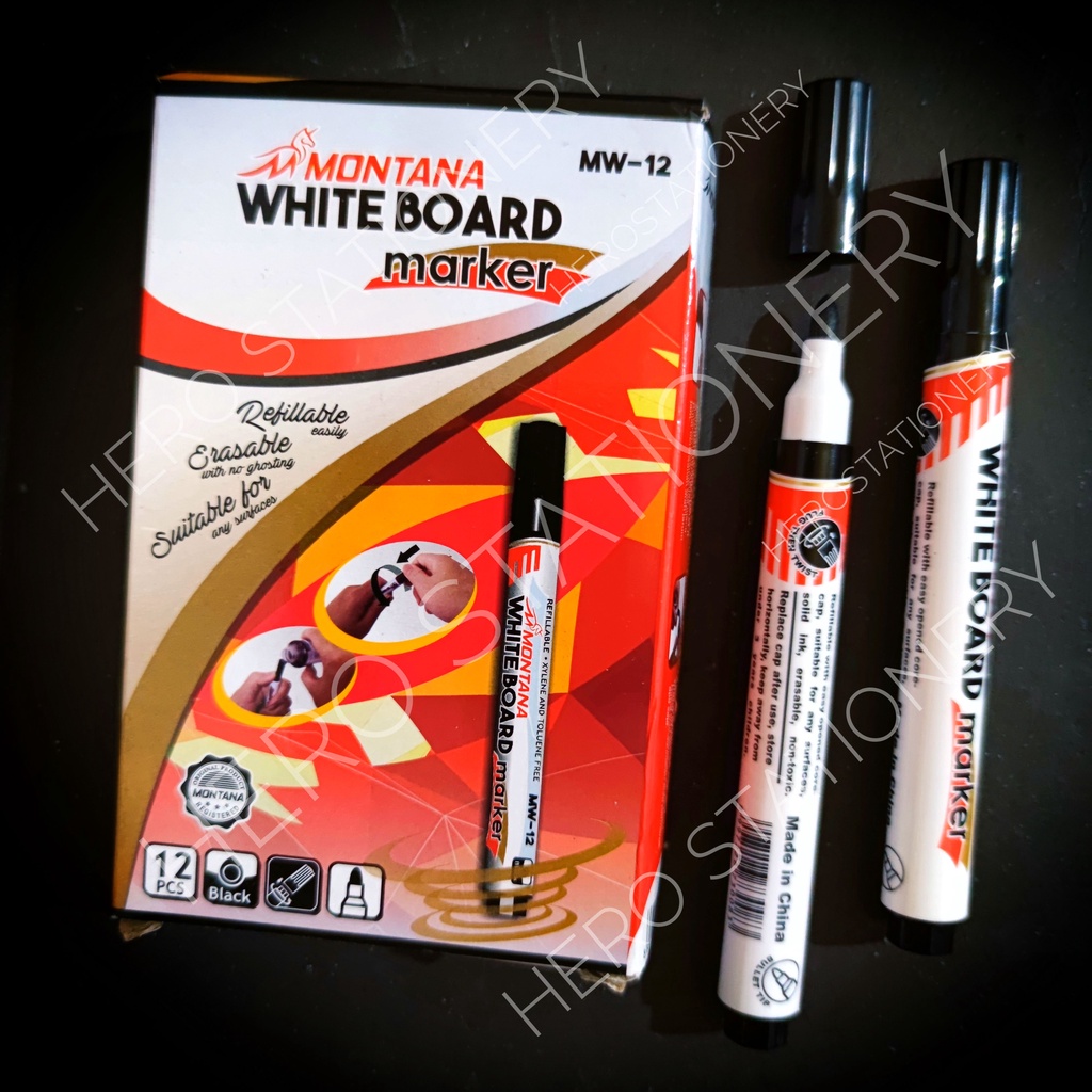 

Montana spidol boardmarker whiteboard MW-12 . 12 unit