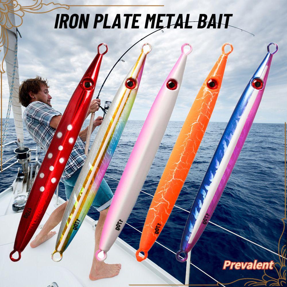 Preva Metal Fishing Lure Tanpa Kait Tenggelam Ikan Kecil Warna-Warni Memimpin Casting