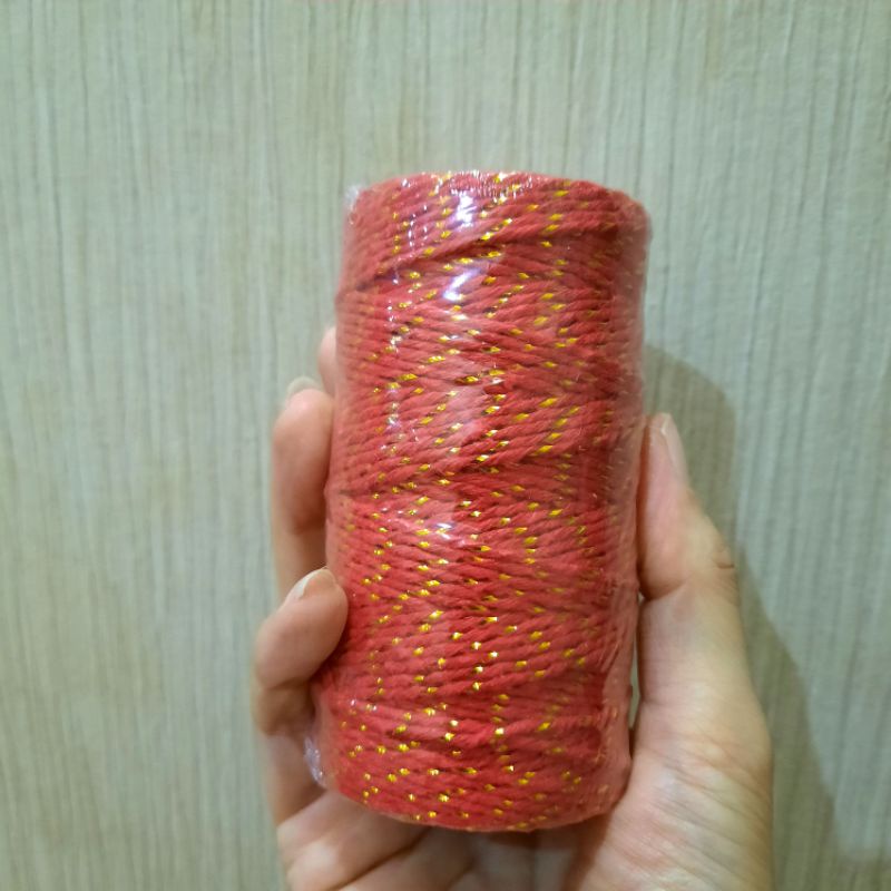 

TALI RAMI TWENI MERAH PUTIH 2mm PANJANG 100 meter