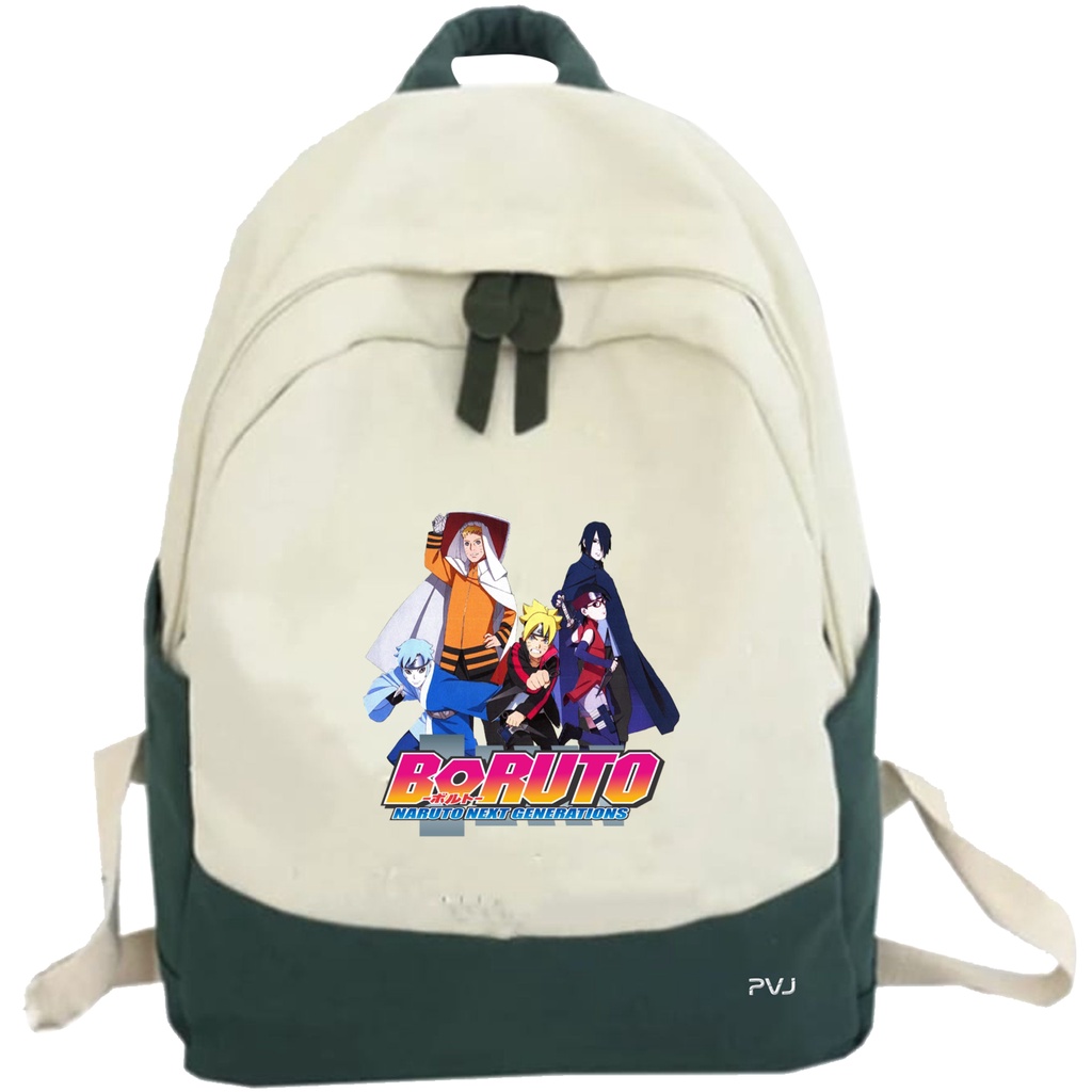 PVJ - Tas Anime Boruto Ransel Anak Sekolah Laki-Laki Dan Perempuan