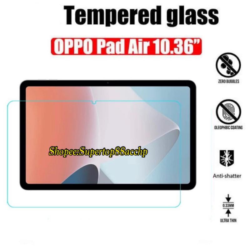 OPPO PAD AIR 10.36 Inch 2022 Anti Gores Tempered Glass Screen Protector