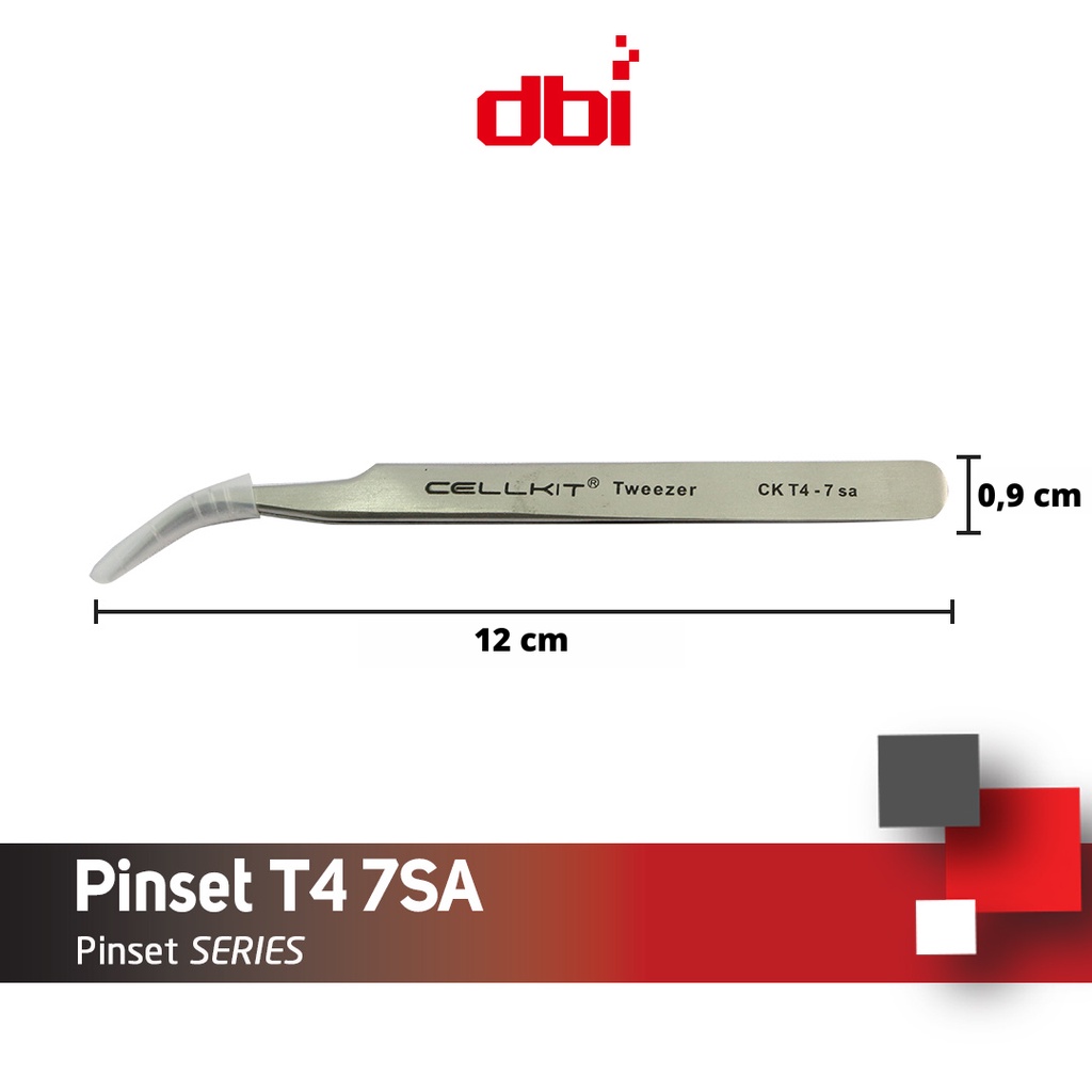 Pinset Bengkok Stainless Steel CELLKIT T4 7SA
