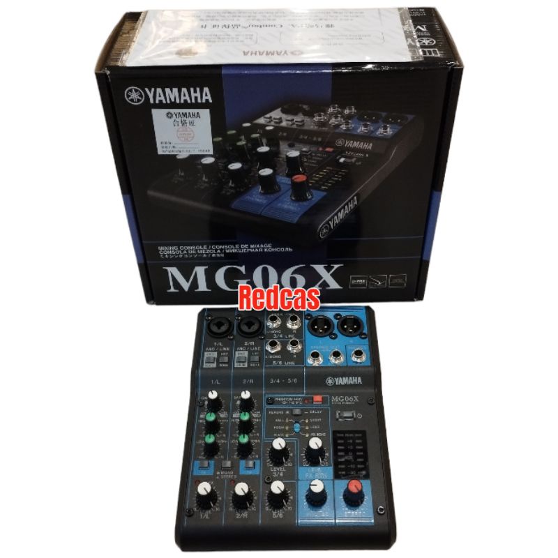 YAMAHA MIXER AUDIO MG06X 6 CHANNEL MG 06 X MG06 X MG 06X