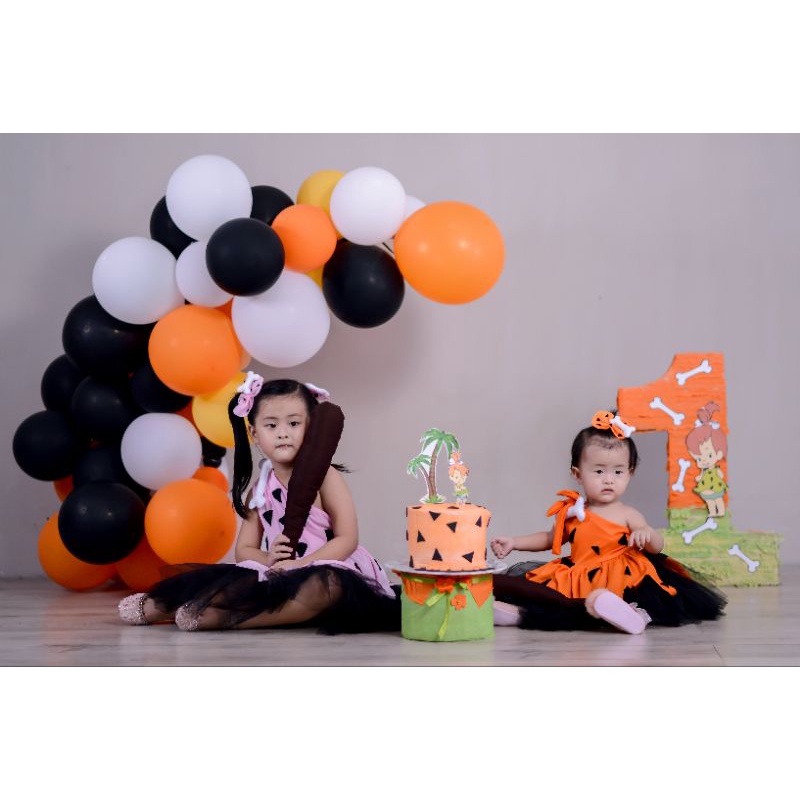 GAUN ANAK FLINSTONE  (COCOK BUAT ULANG TAHUN/PARTY/HADIAH)