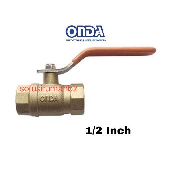 Ball valve Kuningan 1/2&quot; onda Stop keran Kuningan kran ballvalve 1/2