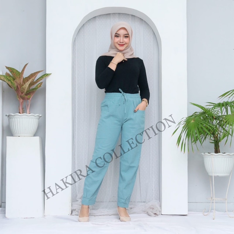 HARUKA PANTS CRINKLE PANJANG 92Cm TERBARU