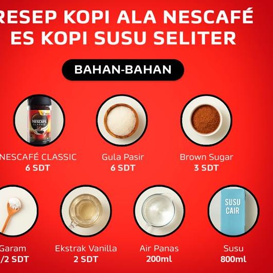 

➸ NESCAFE Classic Kopi Instan Kopi Hitam 200g Jar NK321